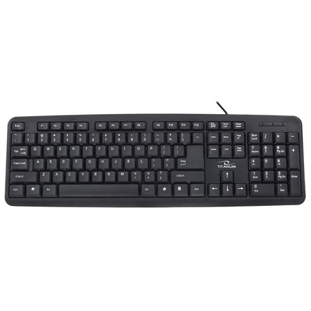 Tastatură USB standard cu fir, 104 taste, Titanium Esperanza ESP-TK101