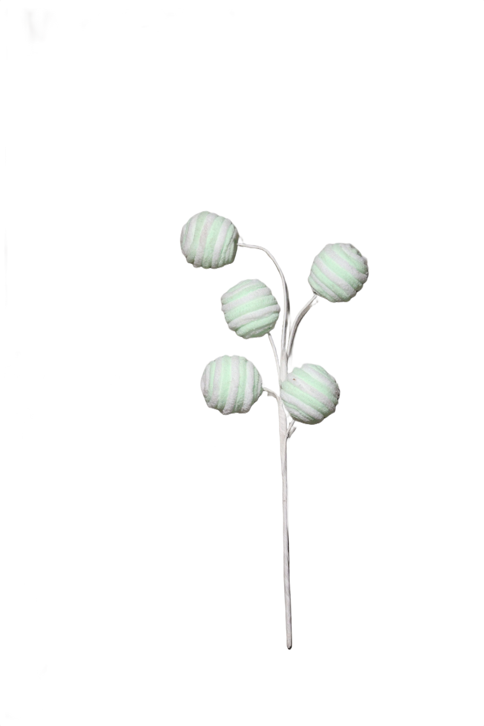 XMAS BUCHET 5 ACADELE CANDY VERDE CU ALB
