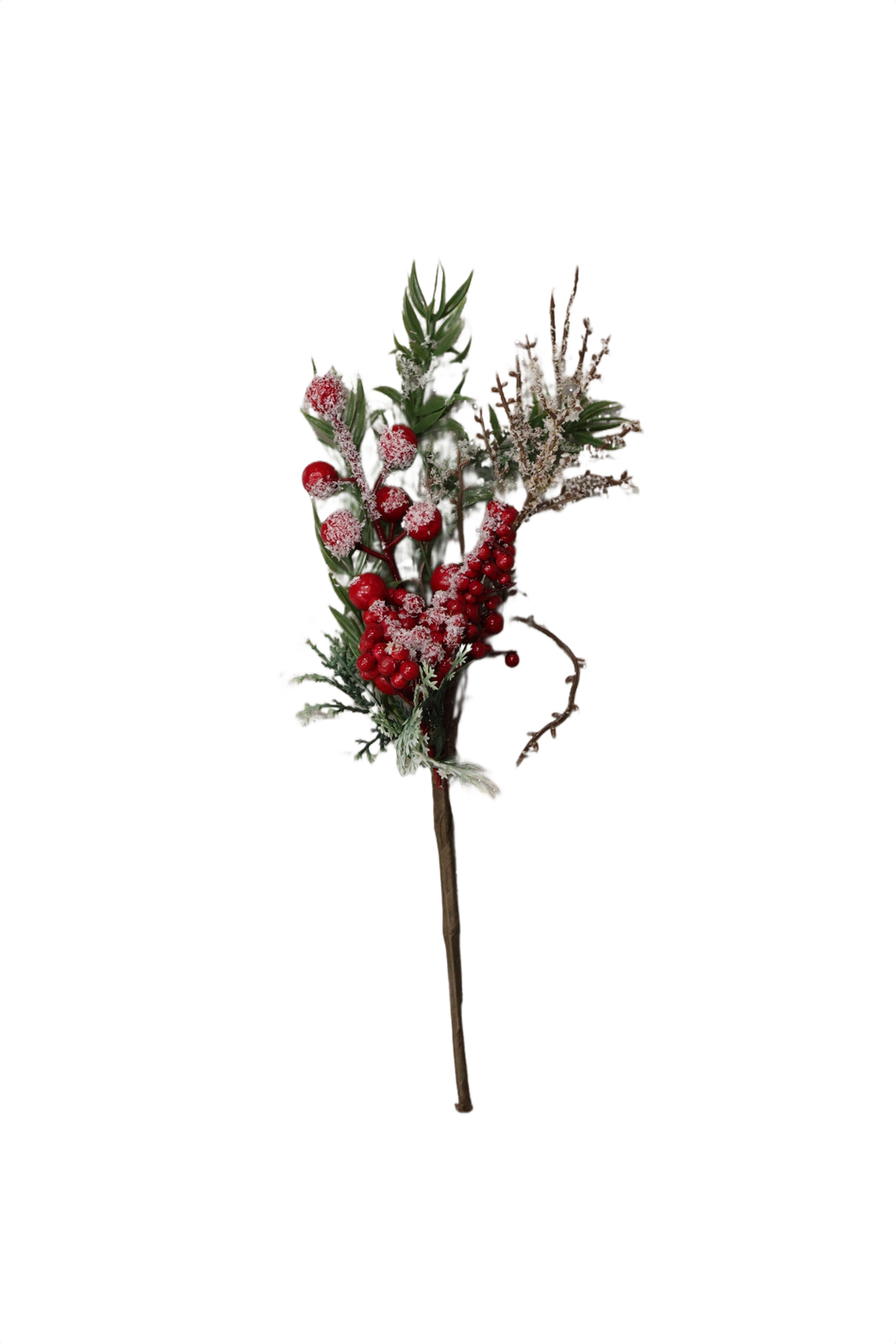 XMAS PICK BRAD INZAPEZIT CU BOBITE ROSII HSL24-09