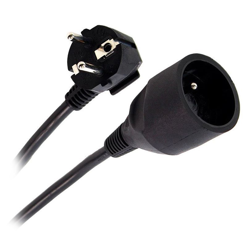 Cablu extensie cupla 20 m 3G×1.5 mm negru Plugger EU20M0EAS
