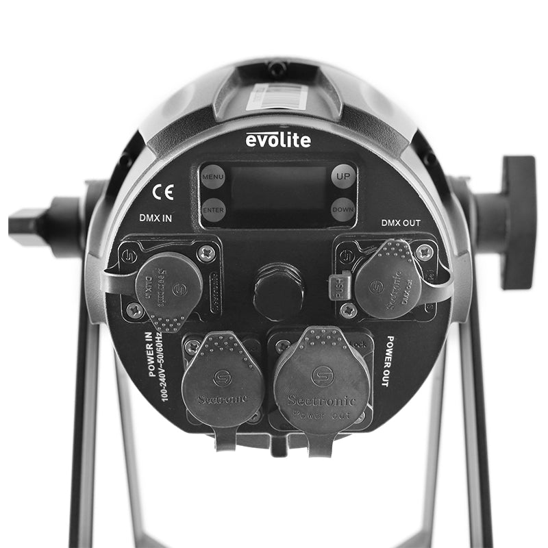 Par COB RGBW 150W, IP65, DMX, LED cu carcasă compactă Evolite EVOPARCOB150