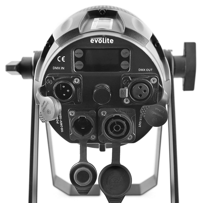 Par COB RGBW 150W, IP65, DMX, LED cu carcasă compactă Evolite EVOPARCOB150