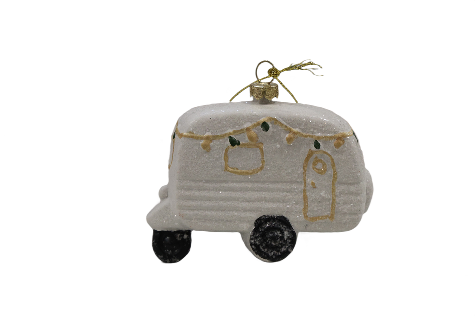 XMAS ORNAMENT BRAD CALEASCA ALB AURIE, PLASTIC