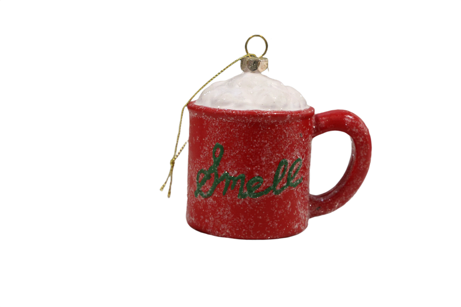XMAS ORNAMENT BRAD CANA ROSIE, PLASTIC