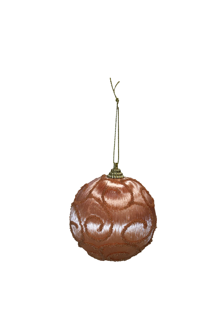 XMAS ORNAMENT GLOB SOMON CU MODEL 8 CM, PLASTIC
