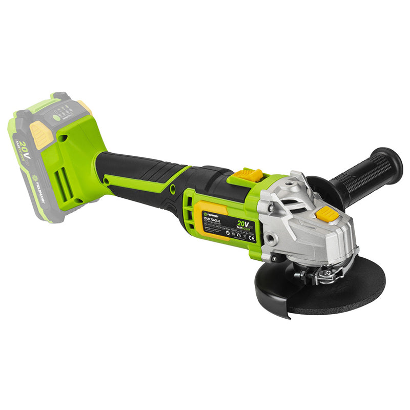 Polizor unghiular pe acumulator de 20 V cu disc de 115 mm fără acumulator și încărcător Fieldmann F-FDUB70605-0