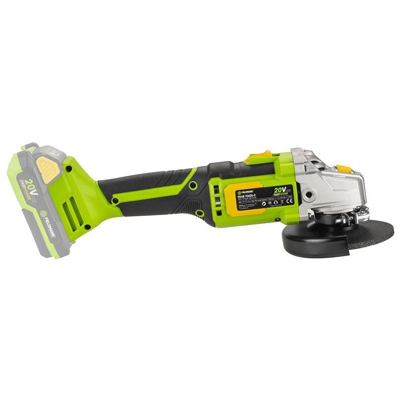 Polizor unghiular pe acumulator de 20 V cu disc de 115 mm fără acumulator și încărcător Fieldmann F-FDUB70605-0