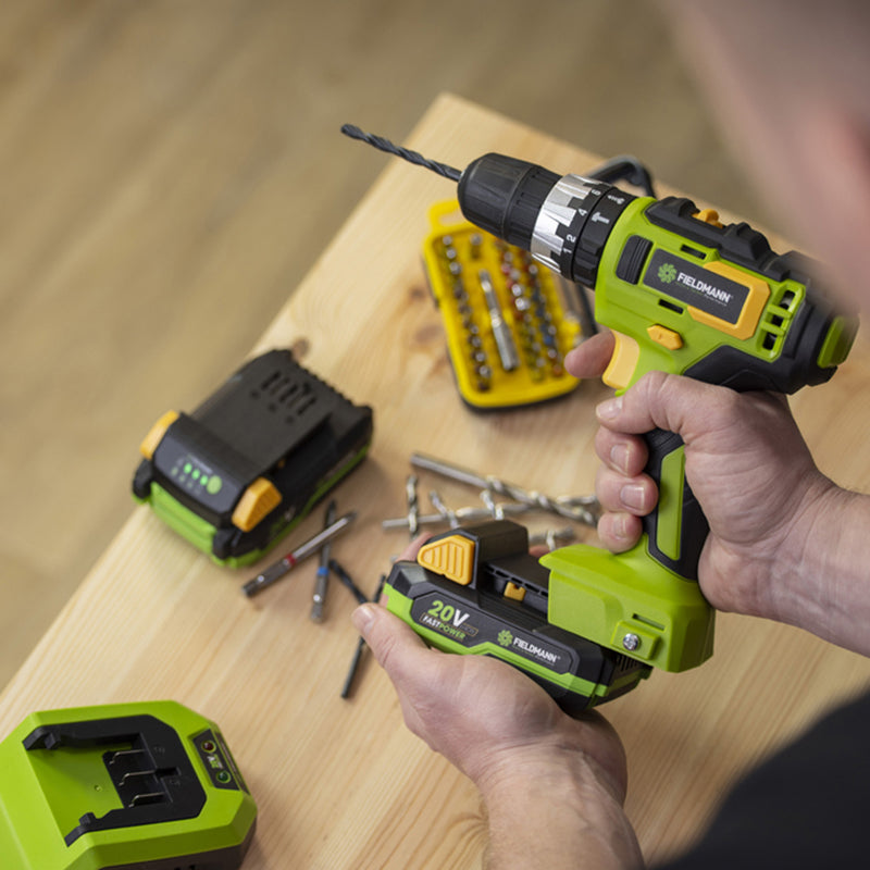 Mașină de găurit cu percuție fără acumulator de 20 V și cuplu maxim de 35 N·m Fieldmann F-FDUV70105-0