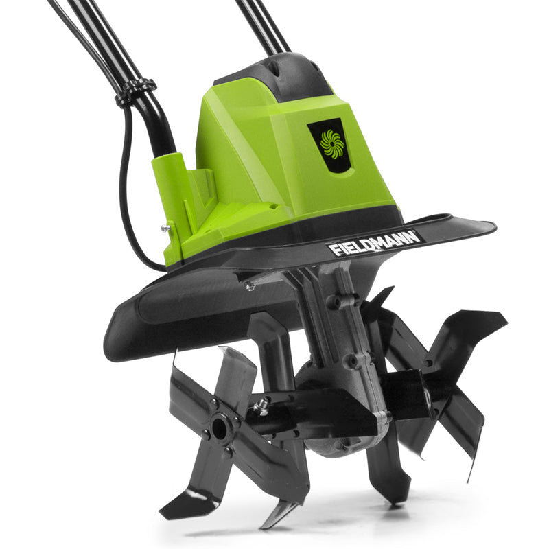 Cultivator electric 750 W, 32 cm, 4 lame, ghidon rabatabil Fieldmann F-FZK2002-E
