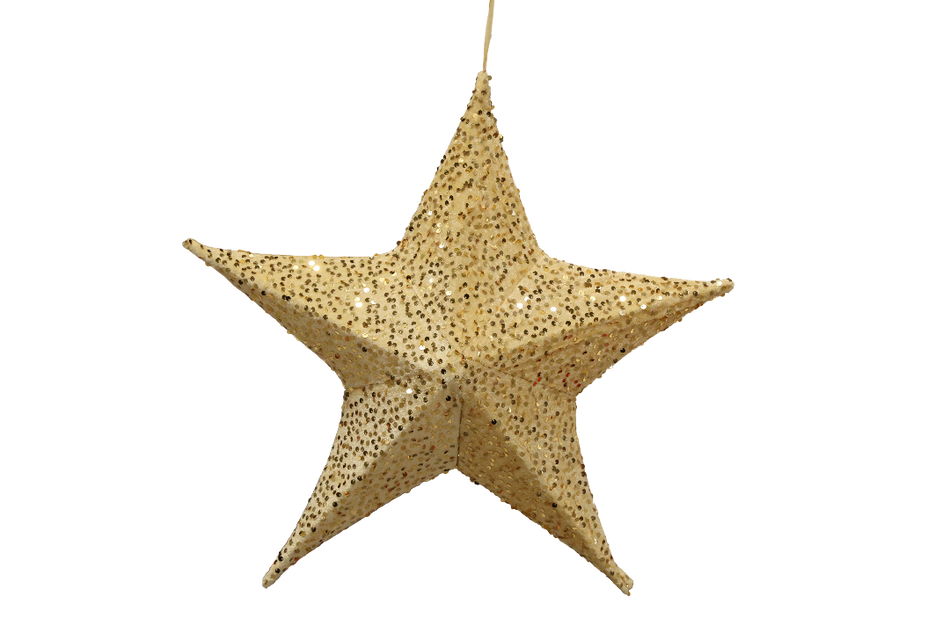 XMAS ORNAMENT DE AGATAT STEA AURIE DIN CATIFEA CU SCLIPICI
