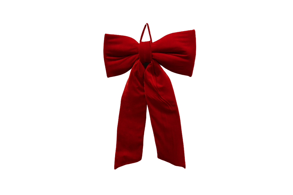 XMAS FUNDITA DECORATIVA ROSIE DIN CATIFEA 50X75 CM