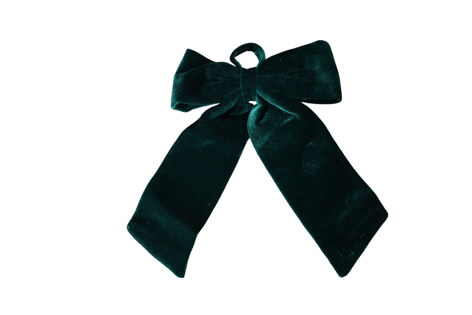XMAS FUNDITA DECORATIVA VERDE DIN CATIFEA 30X50CM