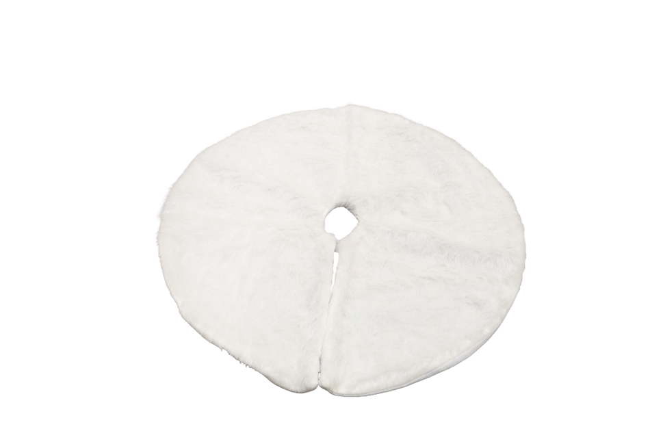XMAS COVOR PT BRAD ALB 90 CM  DIN BLANITA