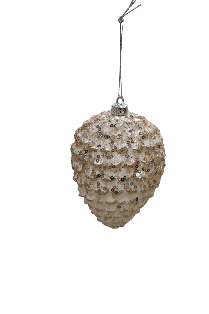 XMAS ORNAMENT DE AGATAT CON SAMPANIE DIN PLASTIC 12029CH
