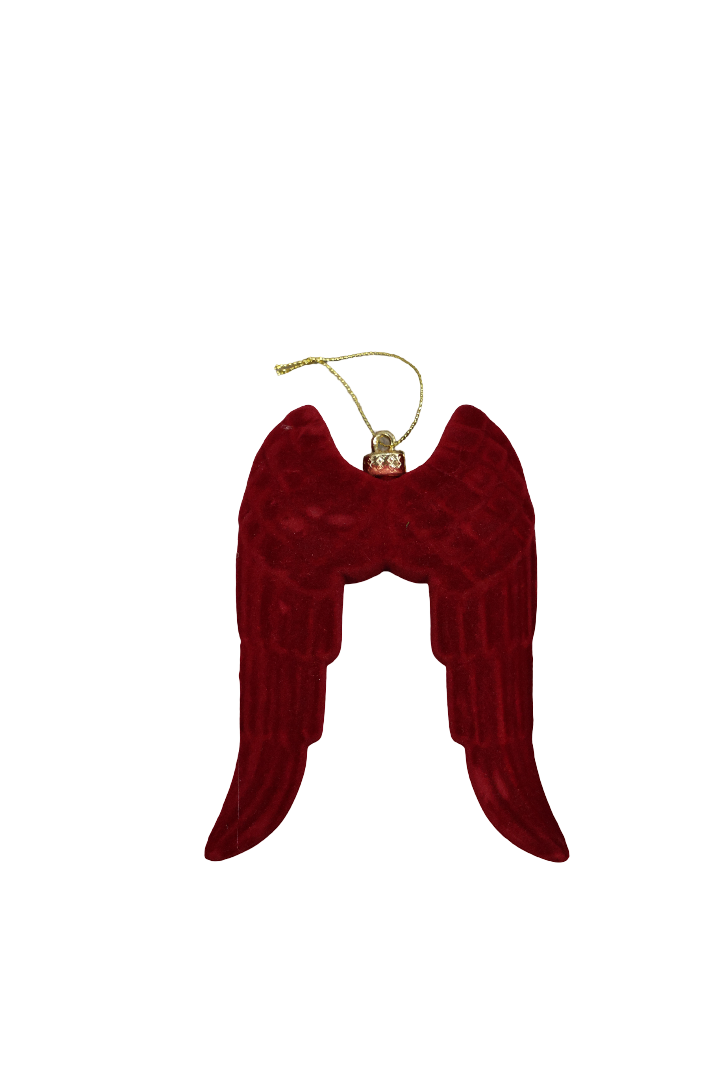 XMAS ORNAMENT DE AGATAT ARIPI DE INGER DIN PLASTIC CU CATIFE