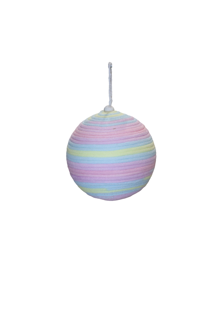 XMAS GLOB 10 CM CU SFOARA , CULORI CANDY 50233H10