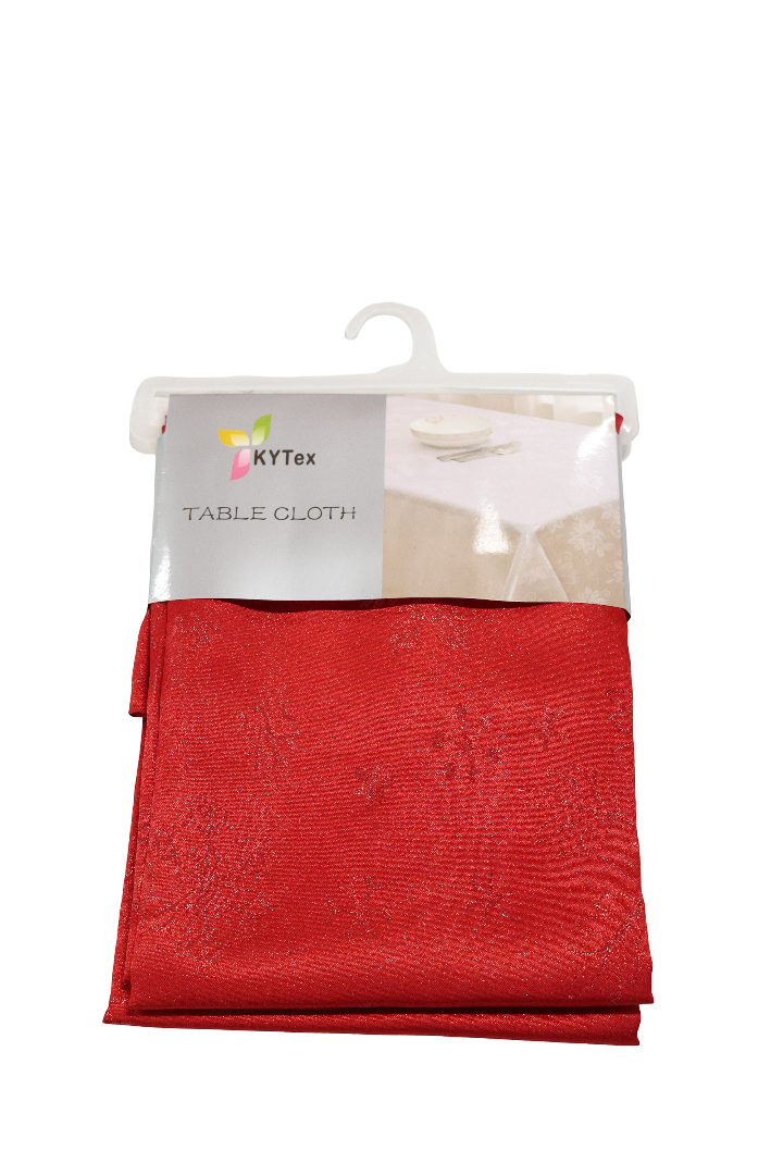 XMAS FATA DE MASA TEXTIL ROSIE CU FULGI 150X220 CM
