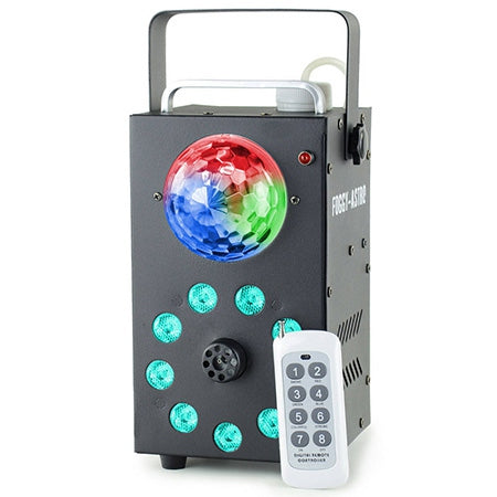 Mașină de fum cu efect Astro RGB, 700 W, telecomandă wireless Ibiza Light FOGGY-ASTRO