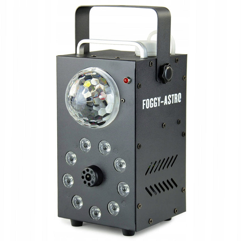 Mașină de fum cu efect Astro RGB, 700 W, telecomandă wireless Ibiza Light FOGGY-ASTRO