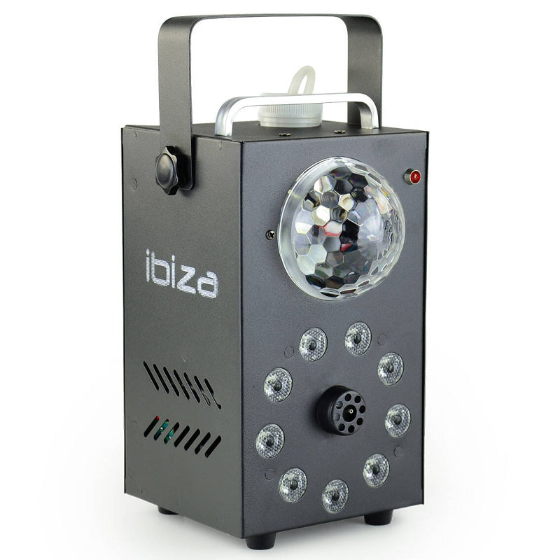 Mașină de fum cu efect Astro RGB, 700 W, telecomandă wireless Ibiza Light FOGGY-ASTRO