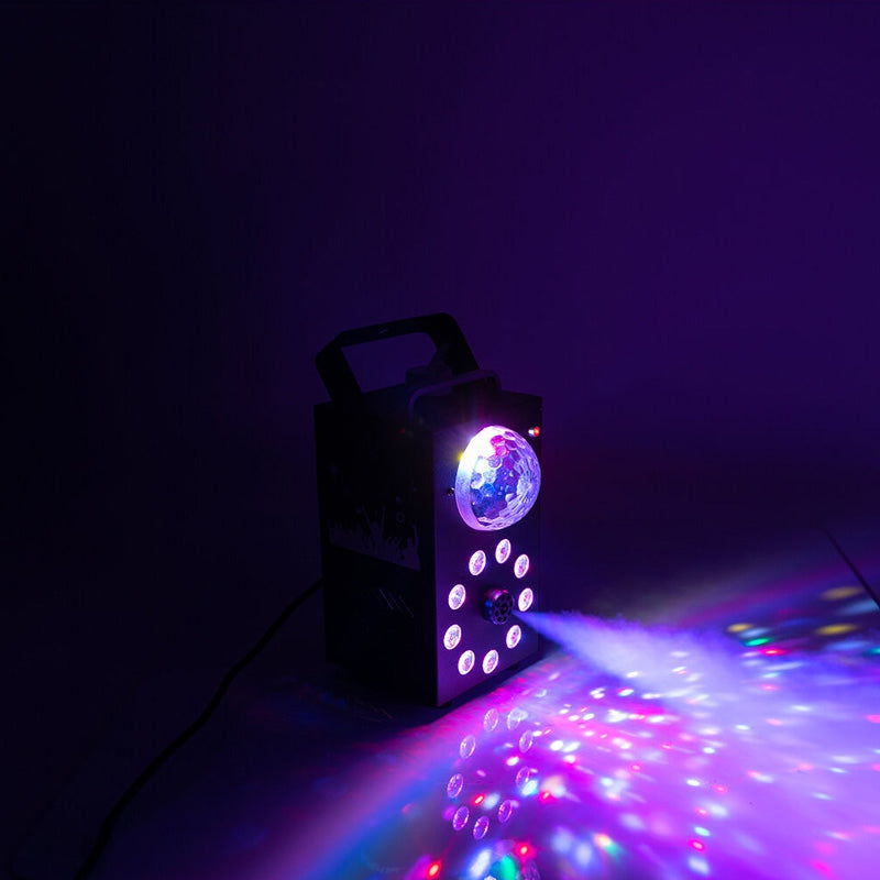 Mașină de fum cu efect Astro RGB, 700 W, telecomandă wireless Ibiza Light FOGGY-ASTRO