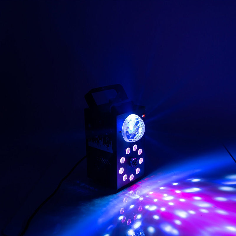 Mașină de fum cu efect Astro RGB, 700 W, telecomandă wireless Ibiza Light FOGGY-ASTRO