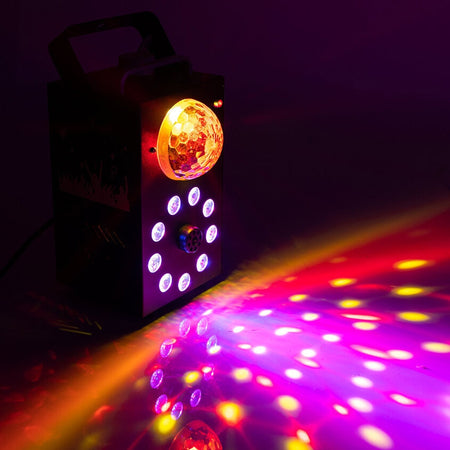 Mașină de fum cu efect Astro RGB, 700 W, telecomandă wireless Ibiza Light FOGGY-ASTRO