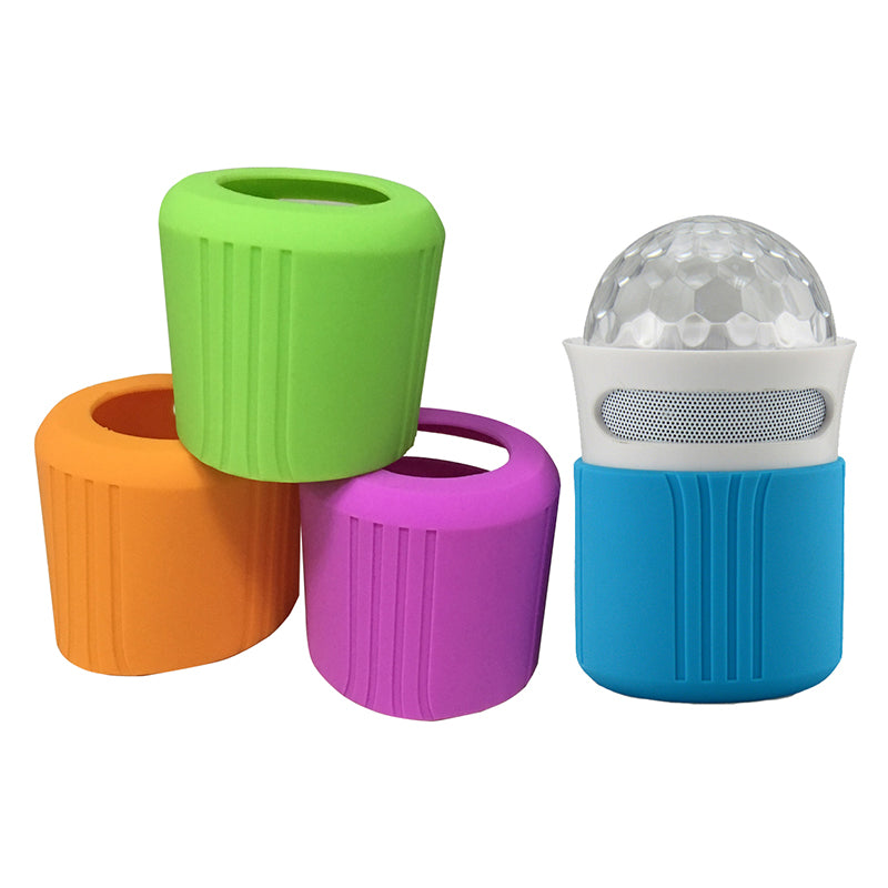 Boxa Portabila Bluetooth Cu Led Rgb Astro + Huse De Schimb 4 Culori