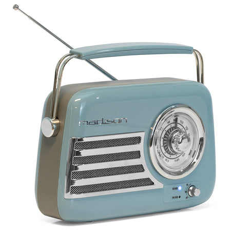 Radio FM portabil cu Bluetooth, USB și AUX retro Madison