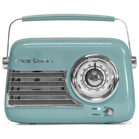 Radio FM portabil cu Bluetooth, USB și AUX retro Madison