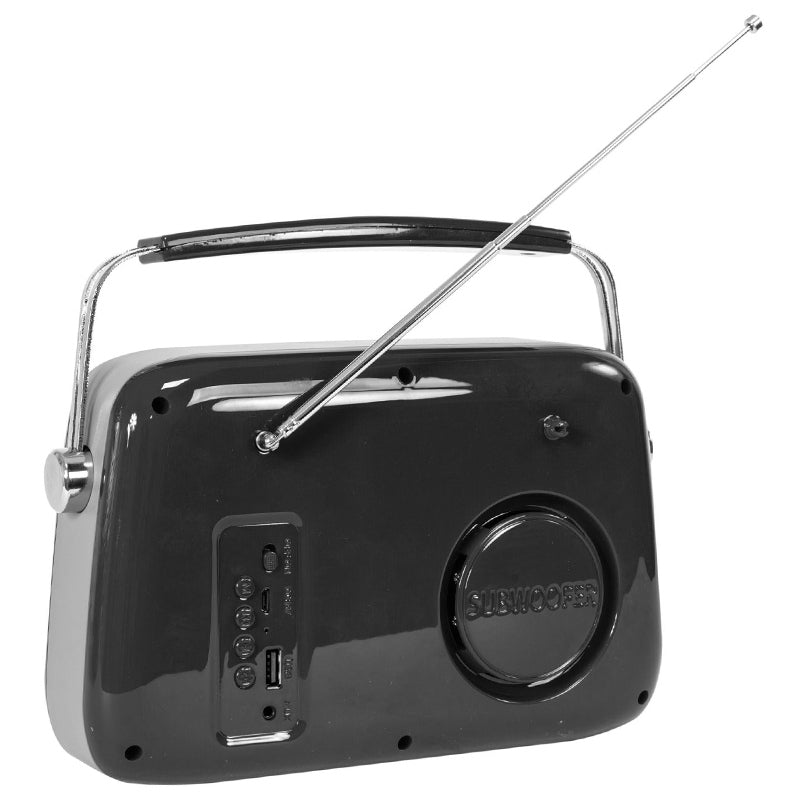 Radio FM portabil cu Bluetooth, USB și AUX retro Madison