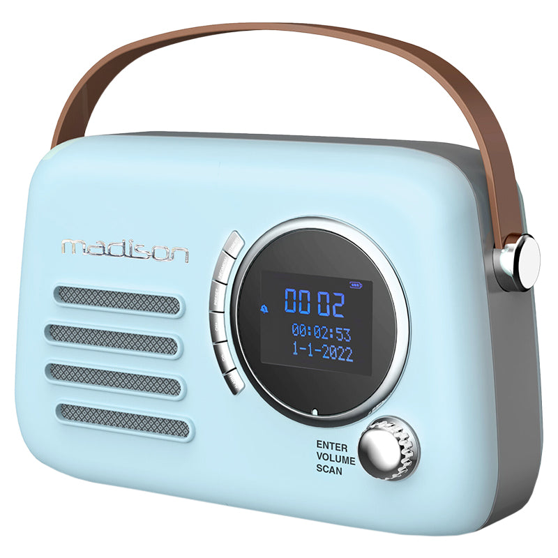 Radio FM/DAB portabil vintage 30 W Bluetooth/AUX Madison FREESOUNDBL30