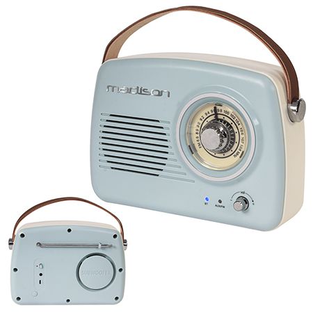 Radio Fm Portabil Nostalgia 30w Cu Functie Bluetooth/Aux