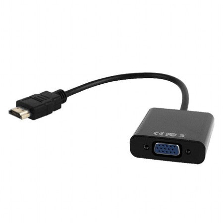 Adaptor HDMI tată la VGA mamă, audio 3.5 mm, Gembird G-AHDMIVGA03
