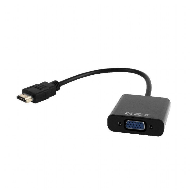 Adaptor HDMI tată la VGA mamă, audio 3.5 mm, Gembird G-AHDMIVGA03