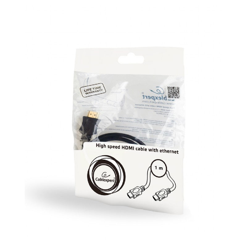 Cablu HDMI Ethernet 4K, lungime 1 m, Gembird G-CCHDMI4L1M
