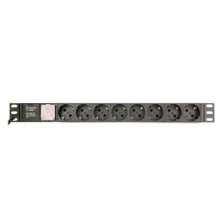 PDU rack 1U, 8 prize, 3680 W, cablu 3 m, Gembird G-EGPDU014