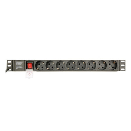 PDU rack 1U, 8 prize, 3680 W, cablu 3 m, Gembird G-EGPDU014