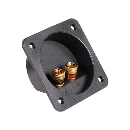 Conector boxă 2 terminale gold pentru difuzoare, 68 mm GNI0240