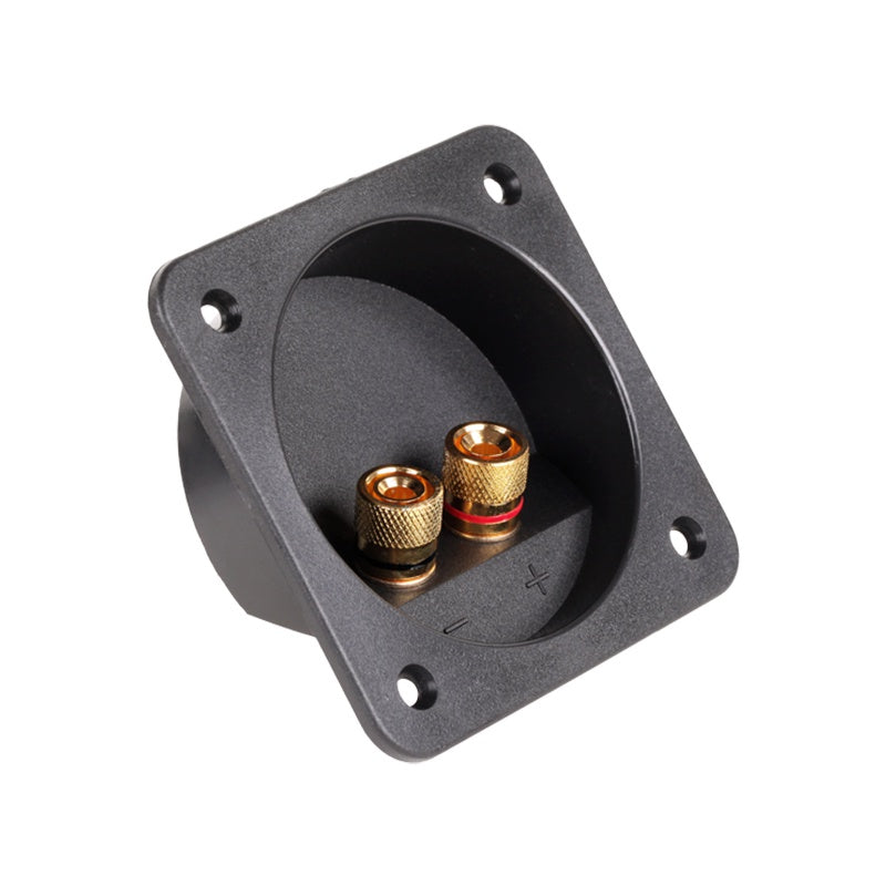 Conector boxă 2 terminale gold pentru difuzoare, 68 mm GNI0240