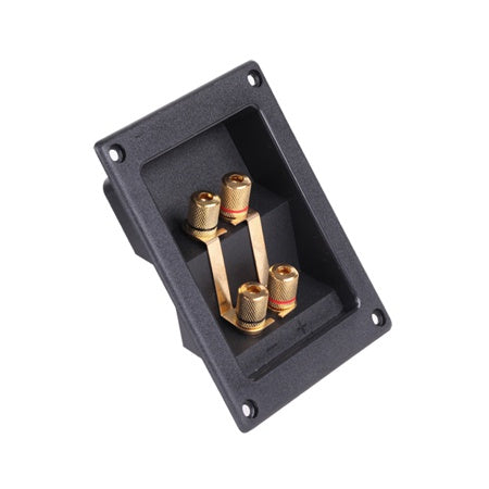 Conector boxă 4 terminale gold dreptunghiular GNI0242