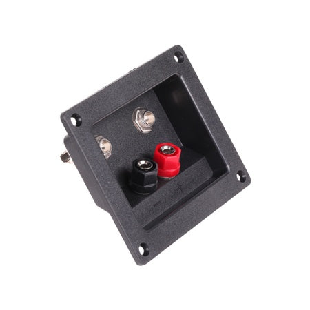 Conector boxă cu 2 banana și 2 jack 6.3 mm, montare pe panou GNI0243