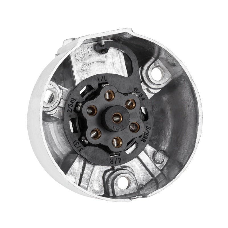 Mufă remorcă din aluminiu, 7 pini, 12/24 V GNI0517