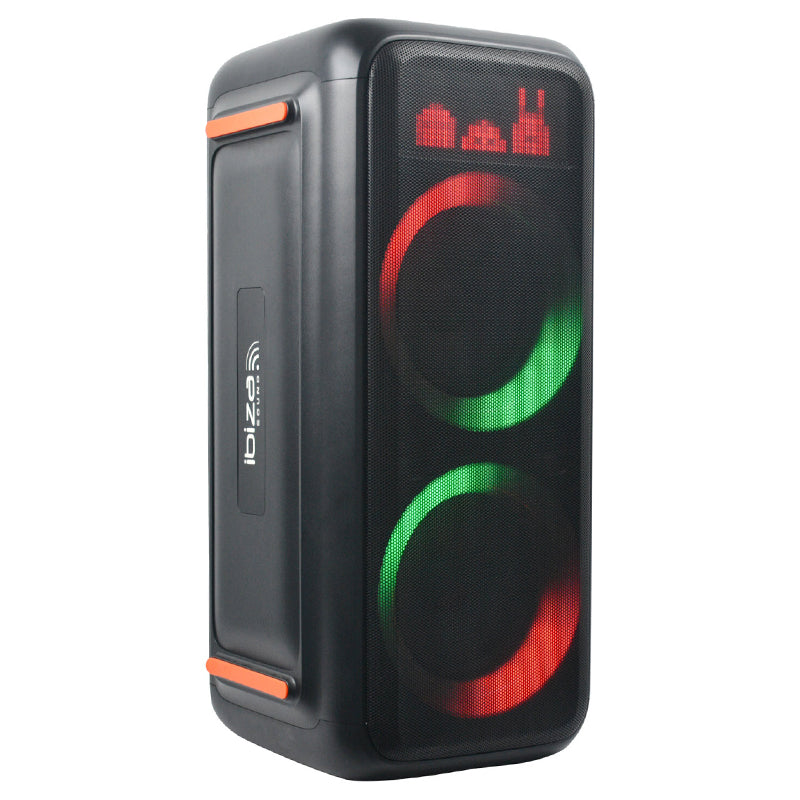 Boxă portabilă 2 × 8" 300 W TWS BT LED Ibiza Sound GRAFFIK600