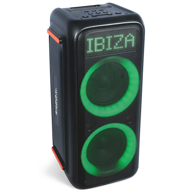 Boxă portabilă 2 × 8" 300 W TWS BT LED Ibiza Sound GRAFFIK600