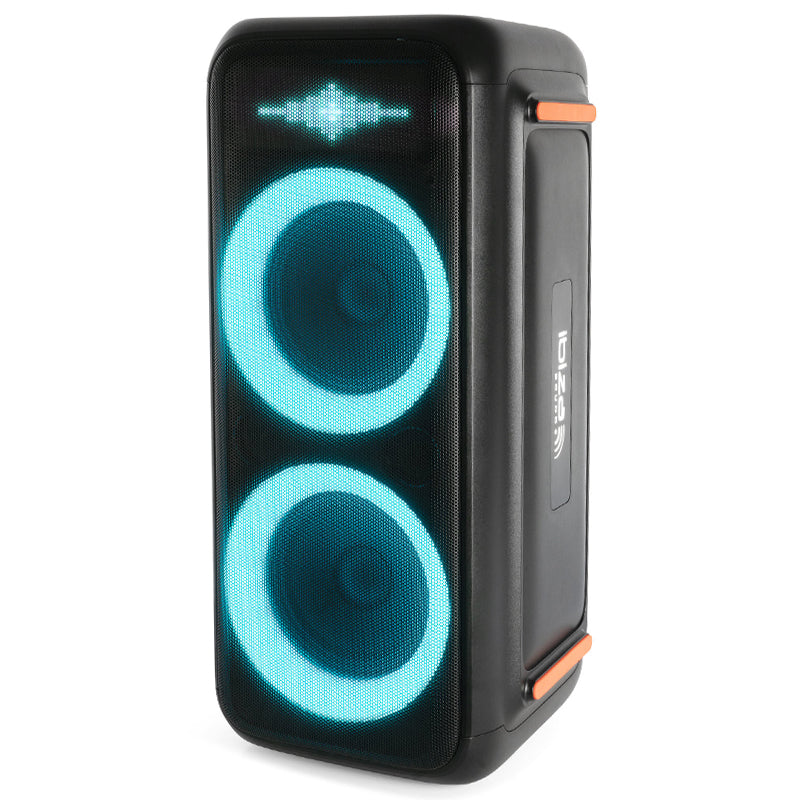 Boxă portabilă 2 × 8" 300 W TWS BT LED Ibiza Sound GRAFFIK600