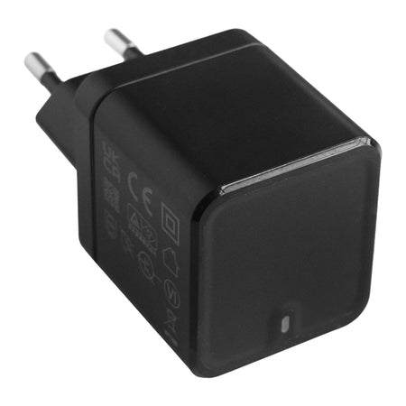 Încărcător rețea USB-C cu cablu USB-C 1 m negru GSM001