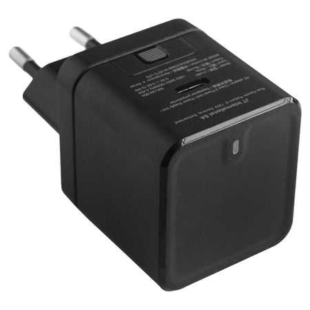 Încărcător rețea USB-C cu cablu USB-C 1 m negru GSM001
