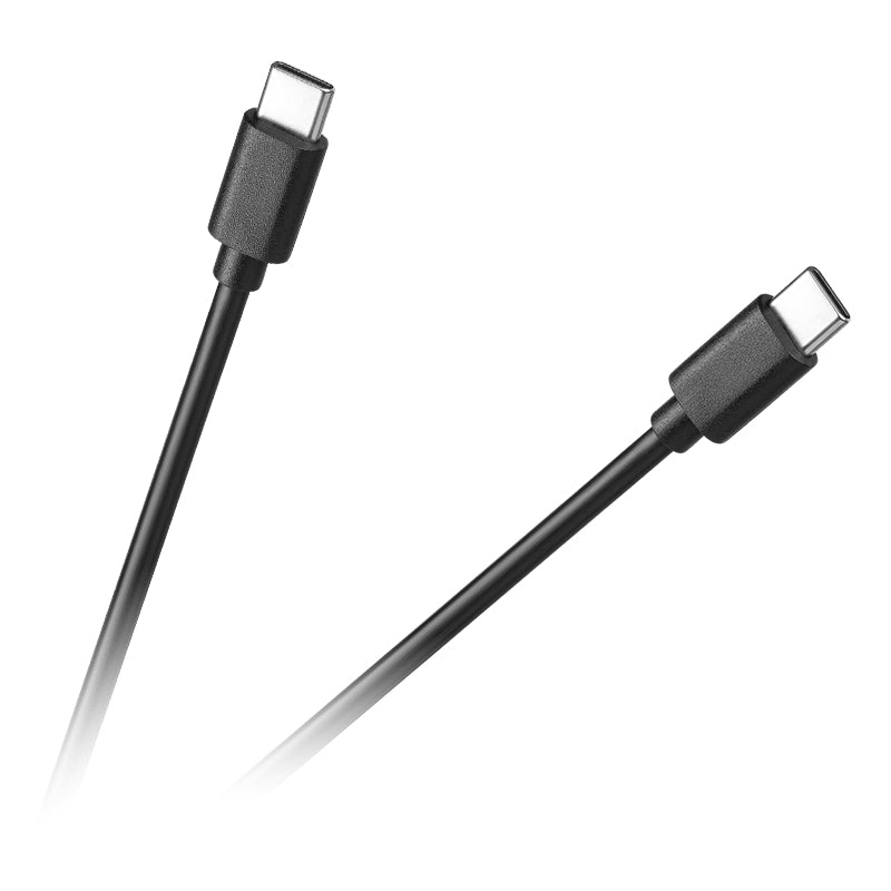 Încărcător rețea USB-C cu cablu USB-C 1 m negru GSM001