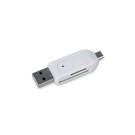 Cititor card OTG microUSB USB SD alb Forever GSM014116